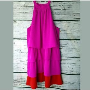 TCEC Halter Tiered Dress